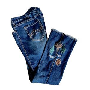 Cowgirl Tuff oasis trouser bootcut with horse/cactus embroidery 40 X 33